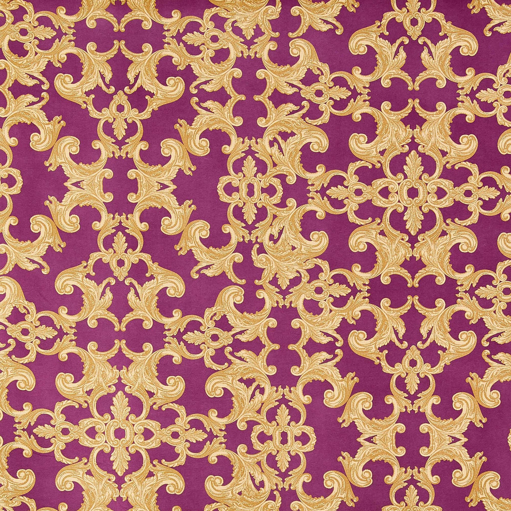 C323 WINE/GOLD | 13641-4765DP - Chinese Mikado - Zelouf Fabrics