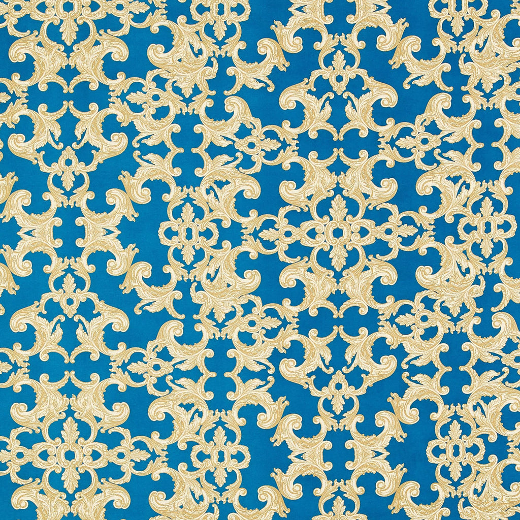 MIKADO  | 13641-4765DP C422 TEAL/GOLD - Zelouf Fabrics