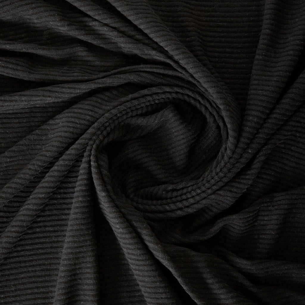 BRUSHED HAACHI  | D1933 BLACK - Zelouf Fabrics