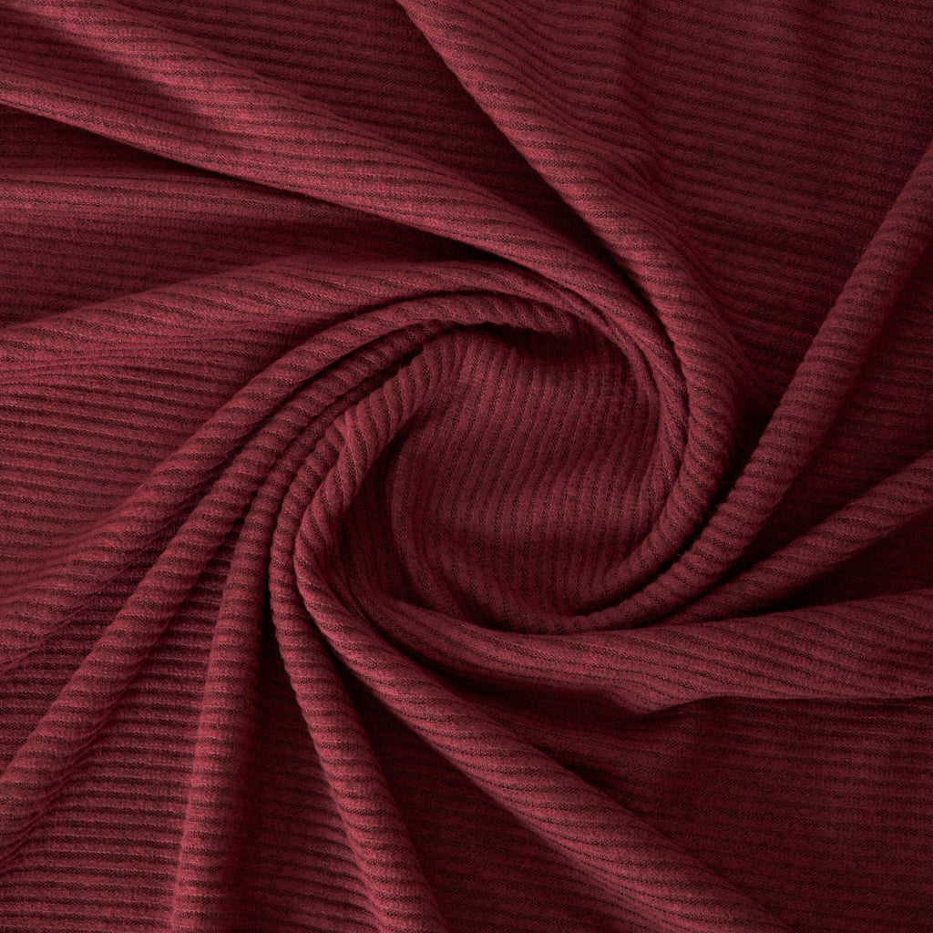 BRUSHED HAACHI  | D1933 MERLOT/BLACK - Zelouf Fabrics