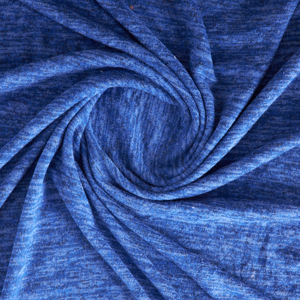BRUSHED SWEATER KNIT  | D2173 BRIGHT ROYAL - Zelouf Fabrics