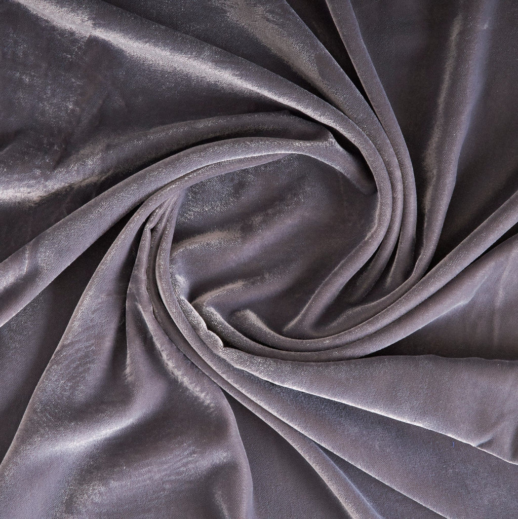 STEEL | 24495 - STUNNED WOVEN VELVET - Zelouf Fabrics