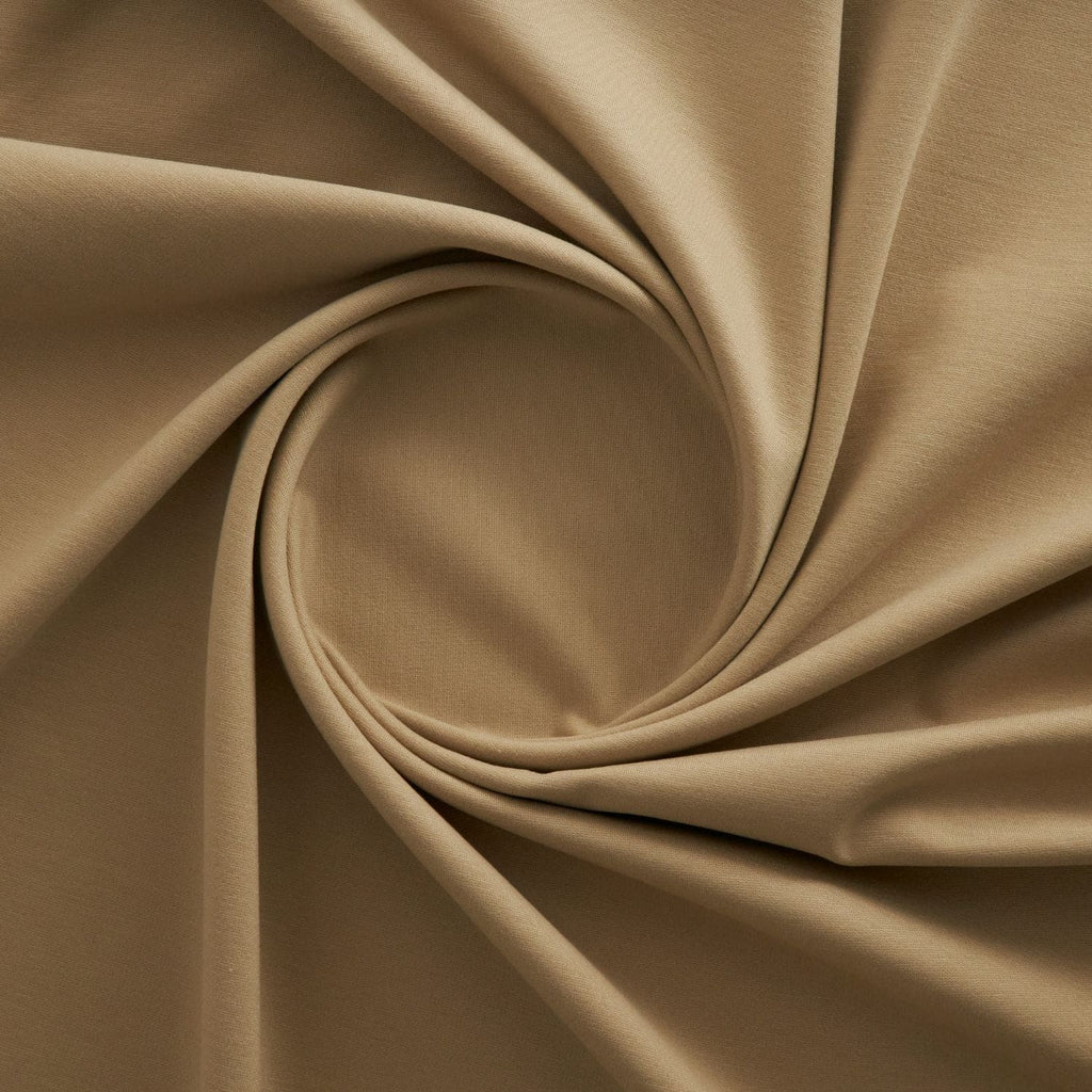 KHAKI | 5217 - RAYON NYLON SPAN PONTE - Zelouf Fabrics
