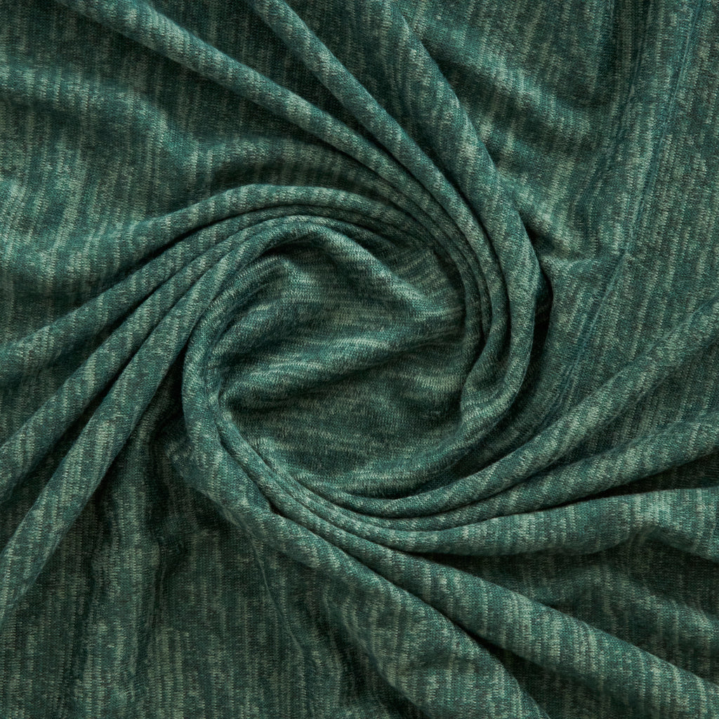 BRUSHED SWEATER KNIT  | D2173 GREEN - Zelouf Fabrics
