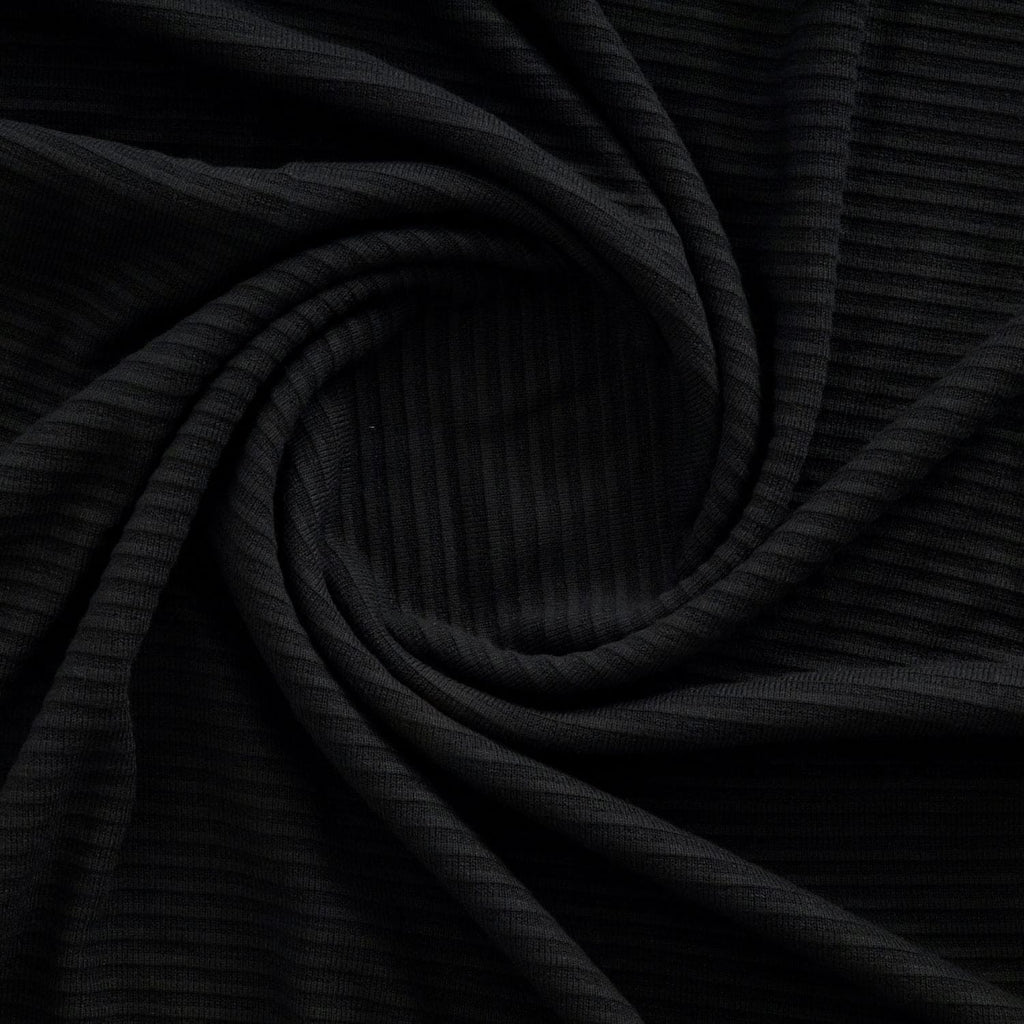 ISLA LOOSE SWEATER KNIT | 26121 BLACK - Zelouf Fabrics
