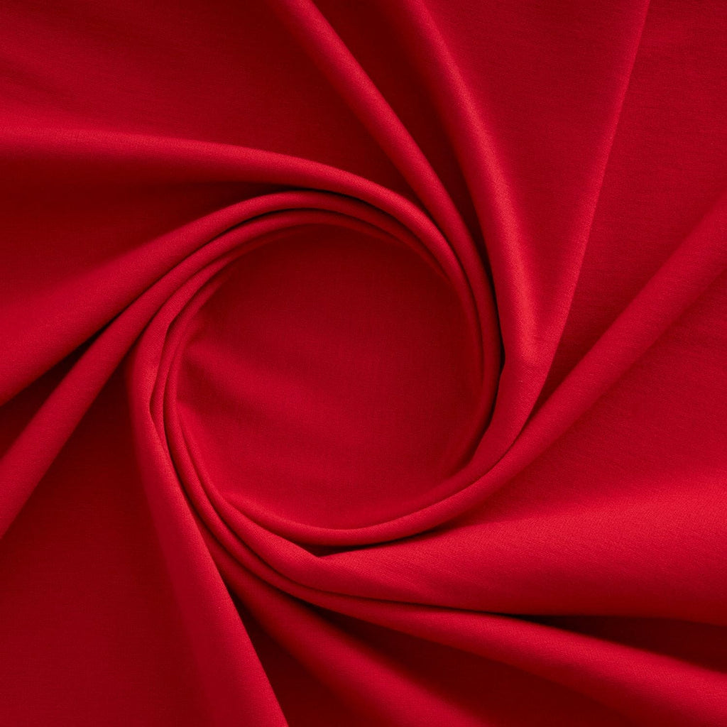 LEGACY PONTE | 5217 TRUE RED - Zelouf Fabrics