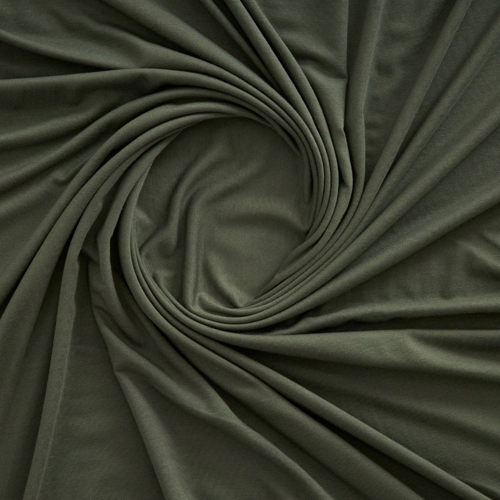 RAYON SPANDEX JERSEY  | 26117 OLIVE - Zelouf Fabrics