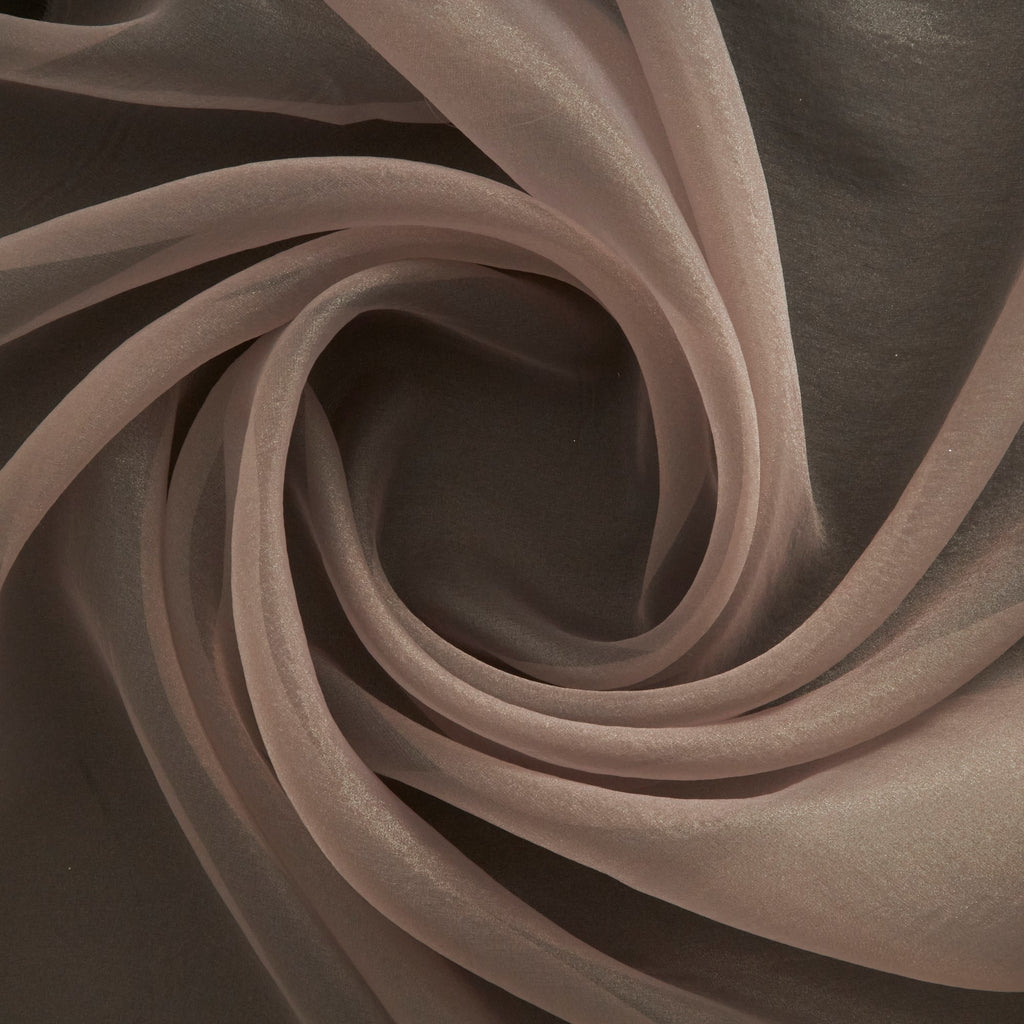 SULTRY TAUPE | 9494 - SOLID ORIGAMI ORGANZA - Zelouf Fabrics