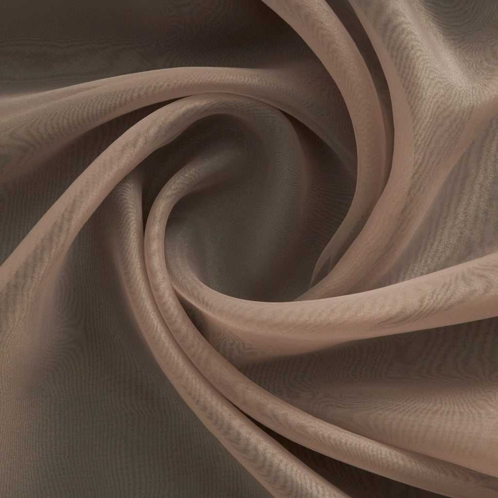 TAUPE SHELL | 9494 - SOLID ORIGAMI ORGANZA - Zelouf Fabrics