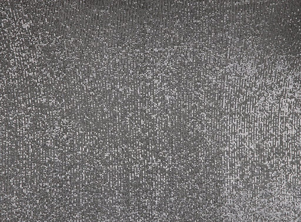 ELEGANT COAL | 25525 - ARIEL LINE SEQUIN STRETCH MESH - Zelouf Fabrics
