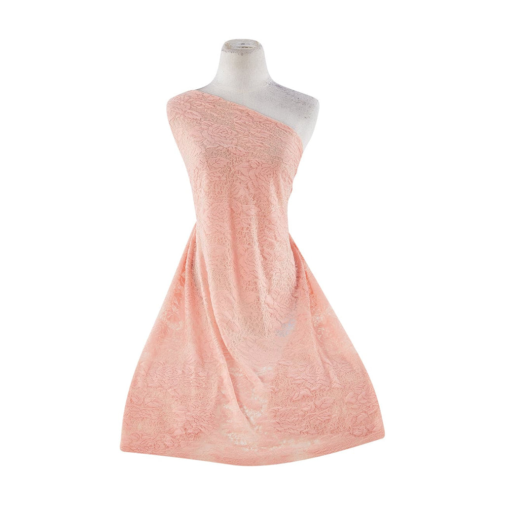 881 APRICOT | 1660 - POLYESTER RAYON COTTON STRIPE JACQUARD - Zelouf Fabrics