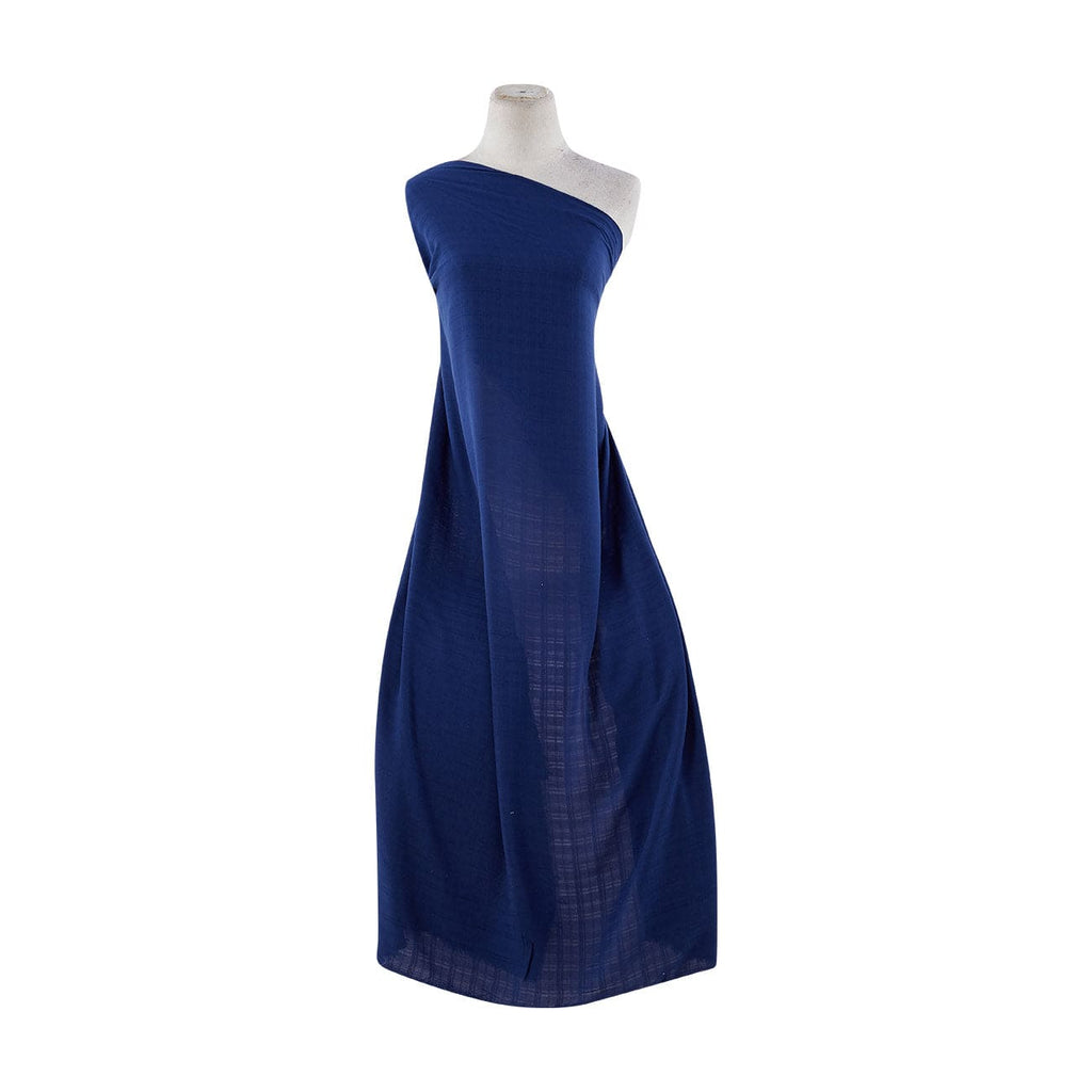 BLAIR RAYON CHECK | 1765 449 DEEP BLUE - Zelouf Fabrics