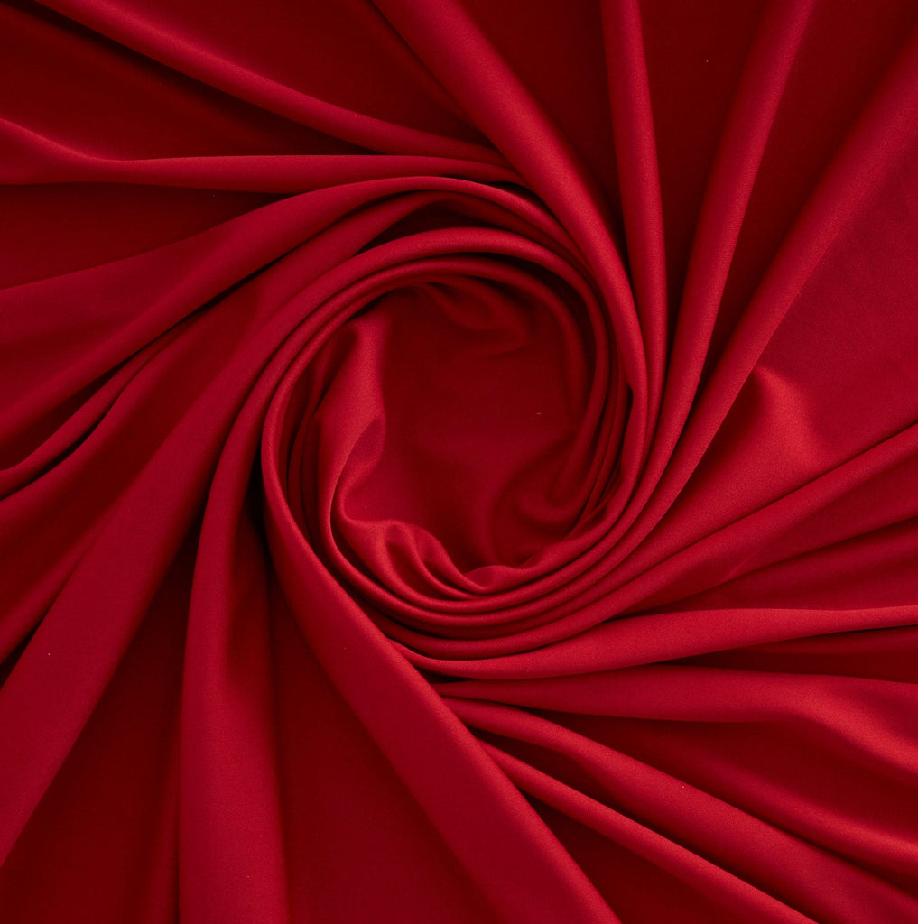 CHERI RED | 2259 - SOLID INTERLOCK PLAIN DYED - Zelouf Fabrics