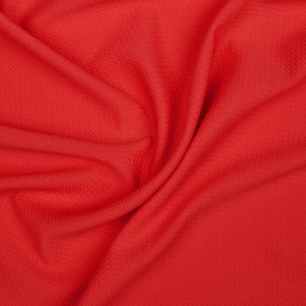 FIRE RED | 1833-RED - LUSH TEXTURED KNIT - Zelouf Fabrics