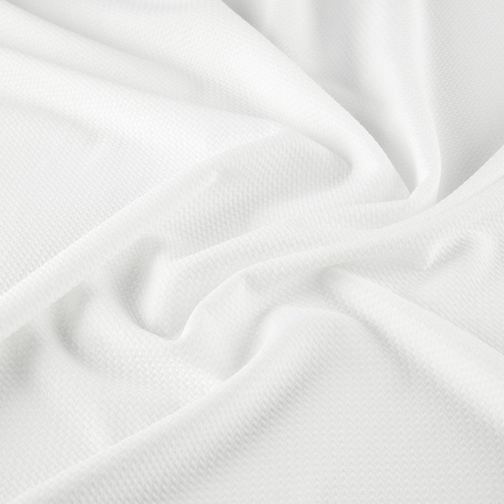 IVORY | 1833-WHITE - LUSH TEXTURED KNIT - Zelouf Fabrics