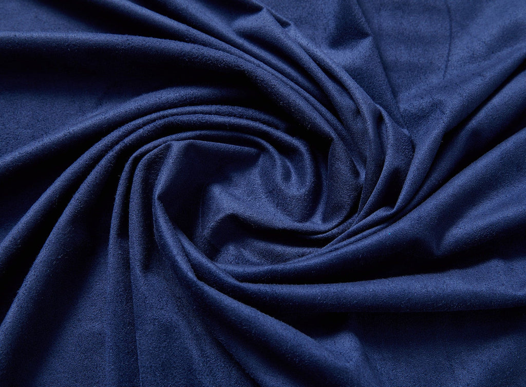 ONE SIDE SUEDE SOLID  | 1839 499 INDIGO - Zelouf Fabrics
