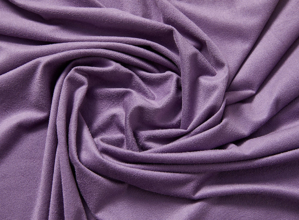 ONE SIDE SUEDE SOLID  | 1839 693 DEEP LILAC - Zelouf Fabrics