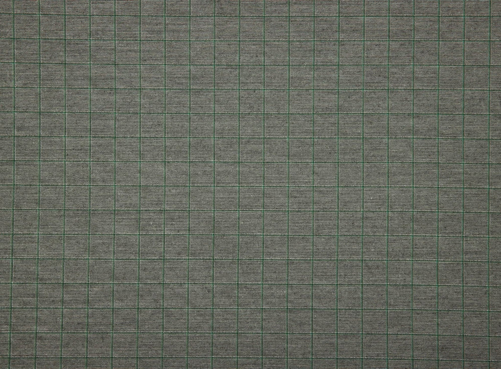 GREEN COMBO | 25856 - CARMEN CHECK LUREX SUITING - Zelouf Fabrics