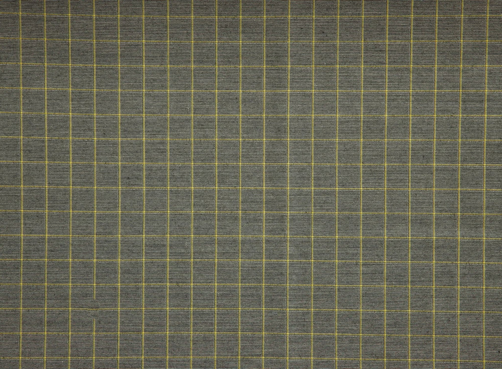YELLOW COMBO | 25856 - CARMEN CHECK LUREX SUITING - Zelouf Fabrics