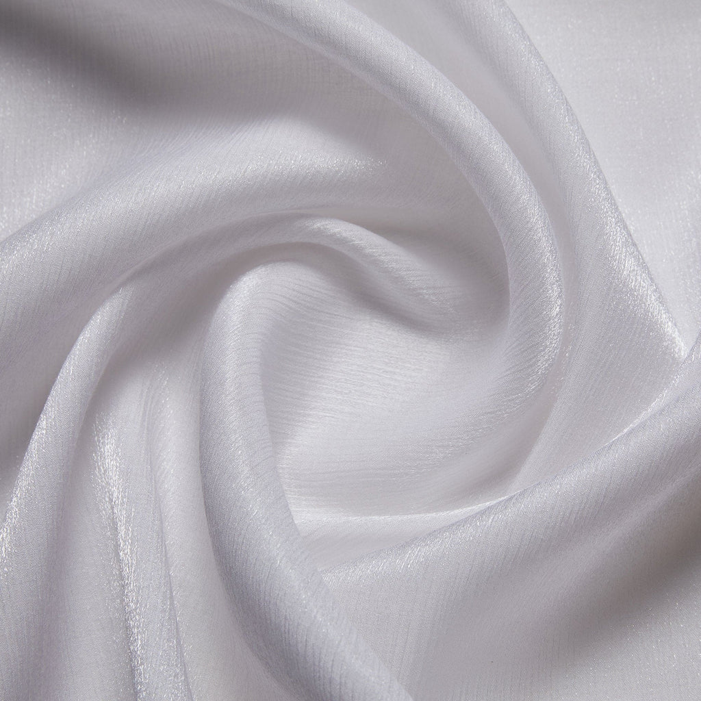 SOLID SHIMMER YORYU  | 1953 WHITE - Zelouf Fabrics
