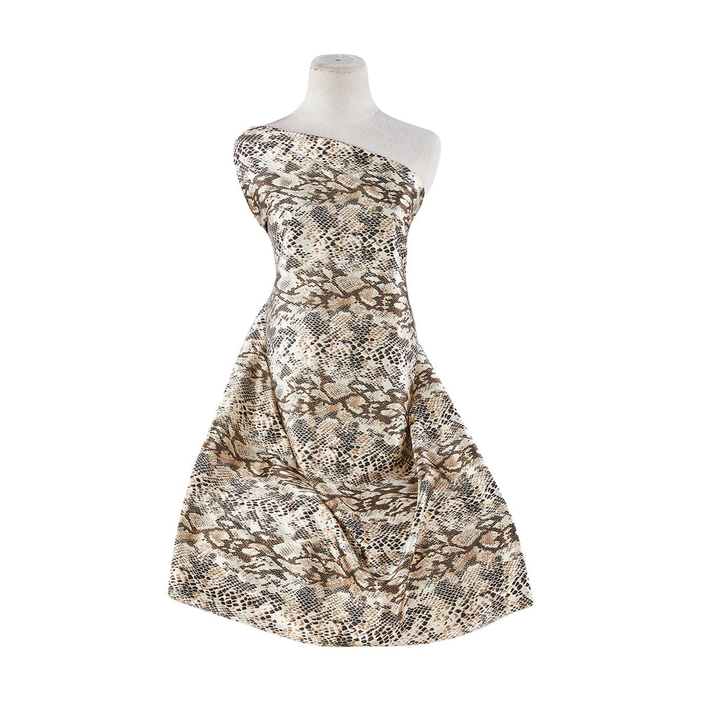 GOLD/BLACK | 20004-1173 - PYTHON PRINT ON ANNABELLE - Zelouf Fabrics