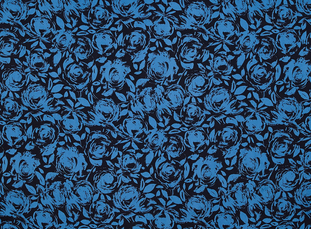 FLORAL PRINT ON CHARMEUSE  | 20023-404  - Zelouf Fabrics