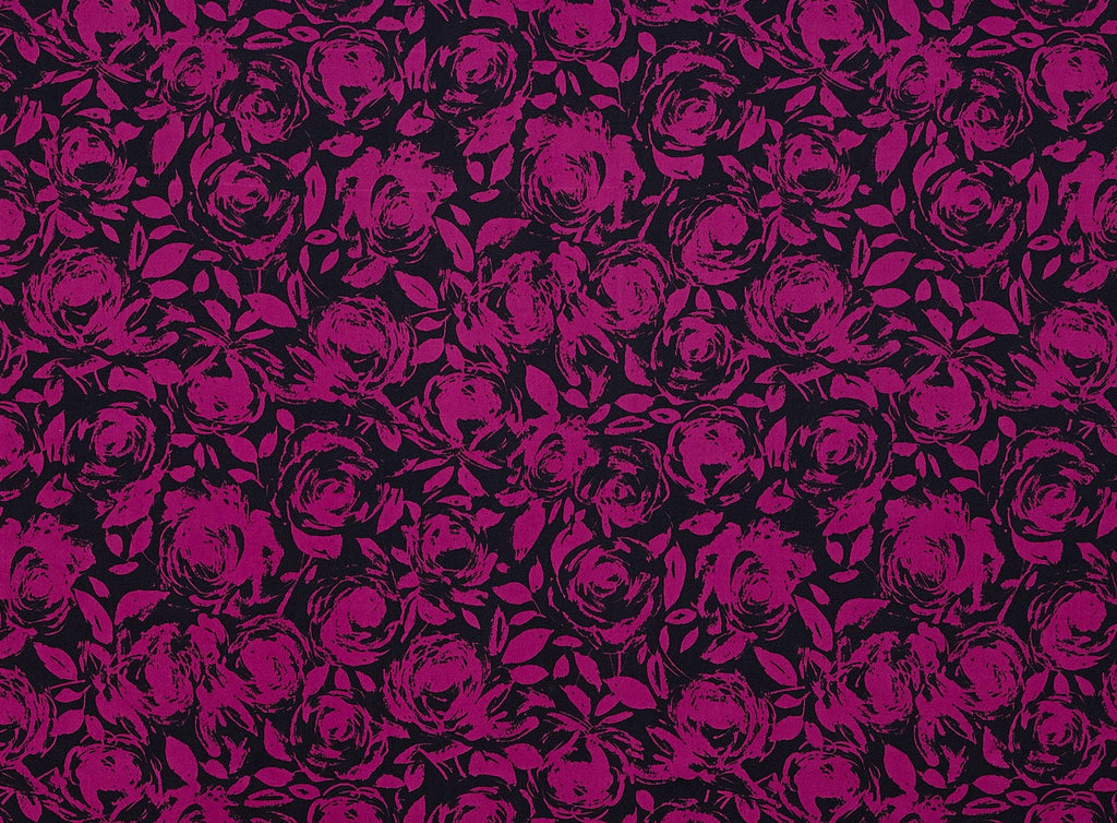 FLORAL PRINT ON CHARMEUSE  | 20023-404  - Zelouf Fabrics