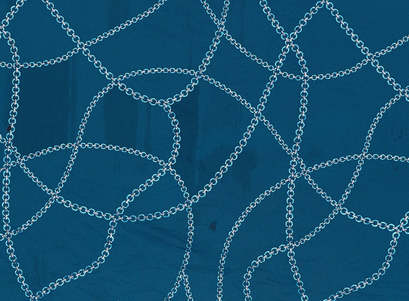 ROUND LINK CHAIN 2X GLITTER ON TULLE  | 20030-1060