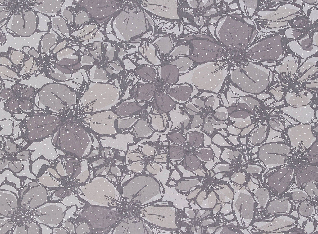 FLORAL PRINT W/ALLOVER TRANS ON MJC  | 20051-631TRANS  - Zelouf Fabrics