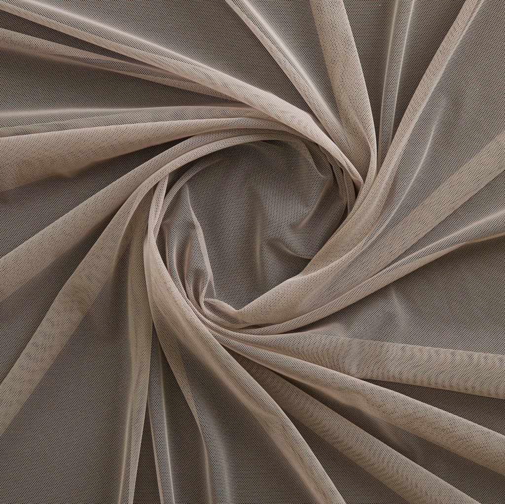 ENCHANTED TAUPE | 1-STRETCH POWER MESH | 5110 - Zelouf Fabrics