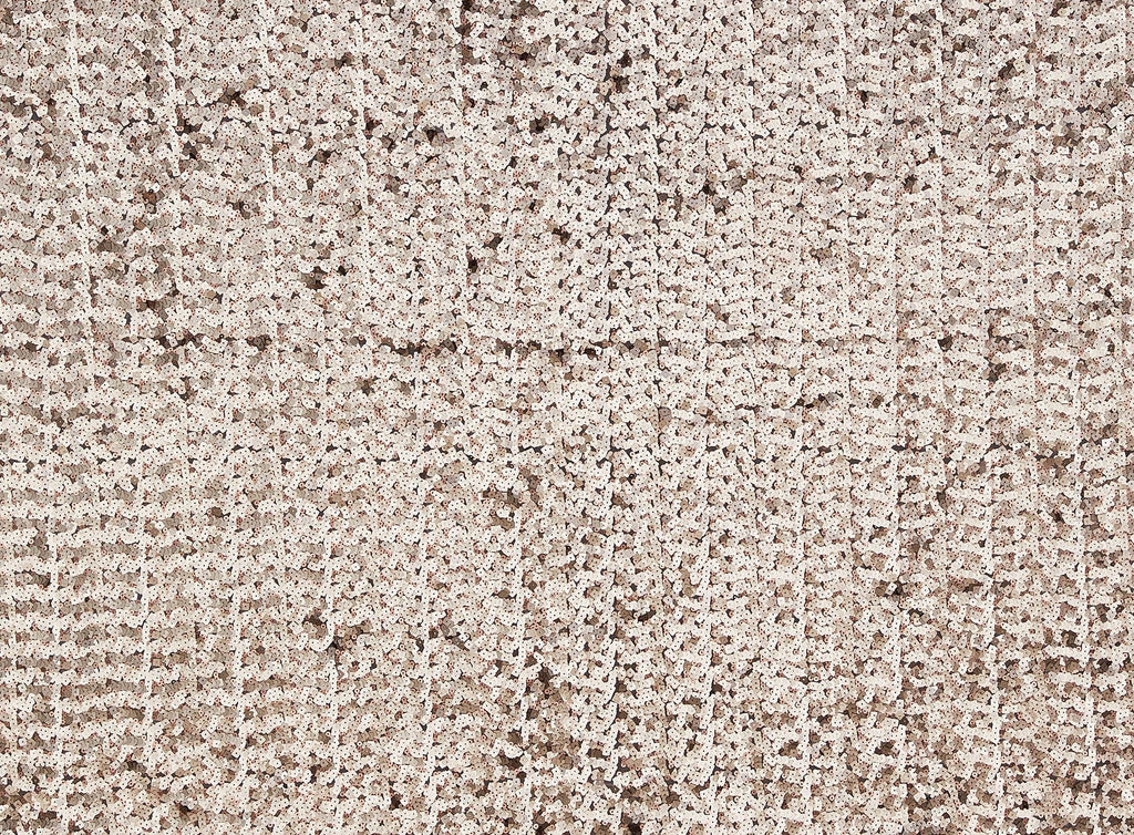 SUMMER TAN | 20093-1060 - ALLOVER SQUARE AND ROUND SEQUINS ON TULLE - Zelouf Fabrics