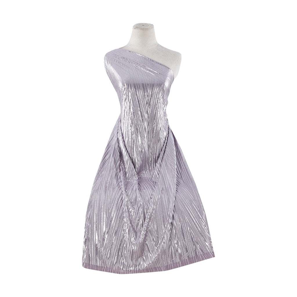 BODRE FOIL WITH BIAS PLEATING  | 20106 LE'AMETHYST/SILVER - Zelouf Fabrics