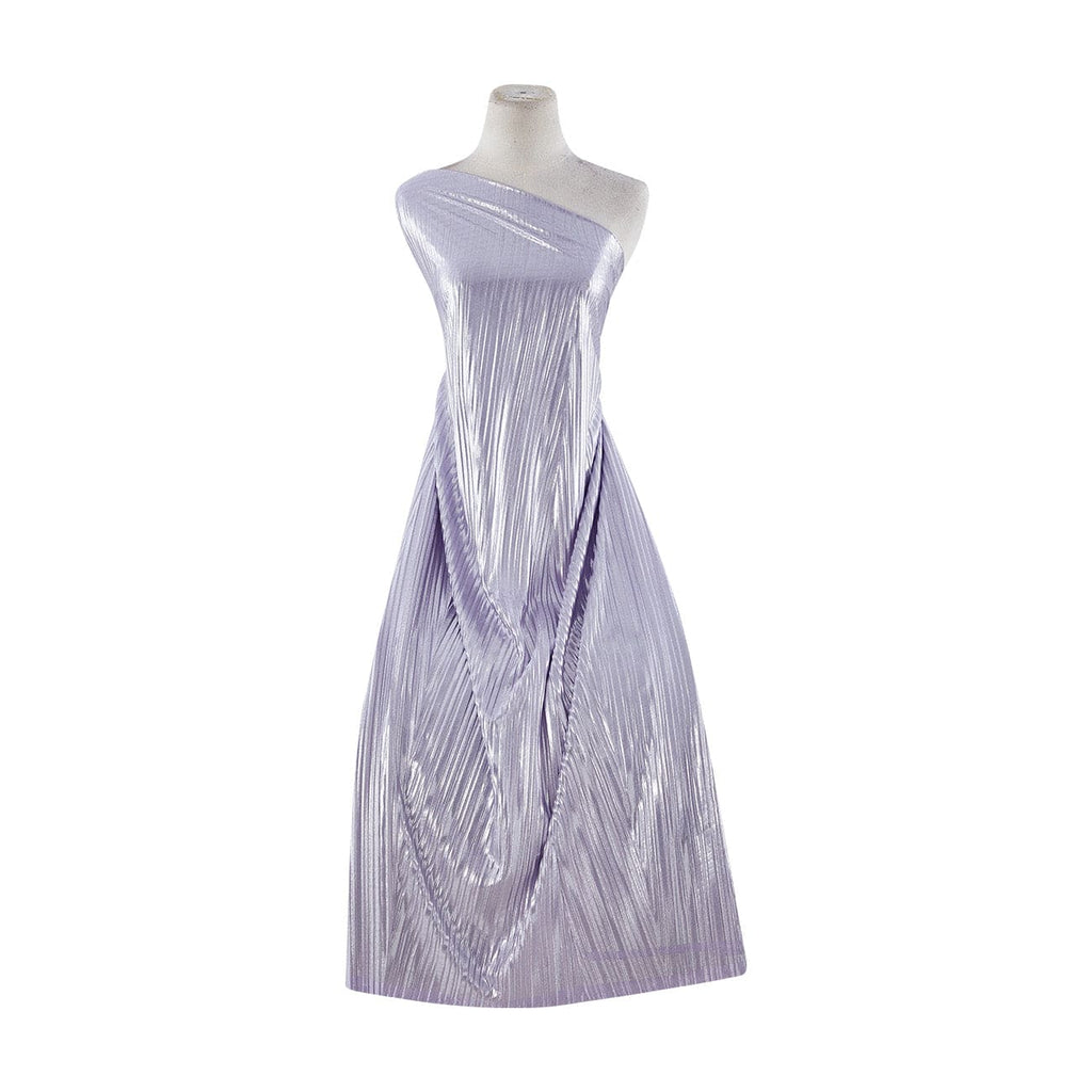 BODRE FOIL WITH BIAS PLEATING  | 20106 LE'LILAC/SILVER - Zelouf Fabrics