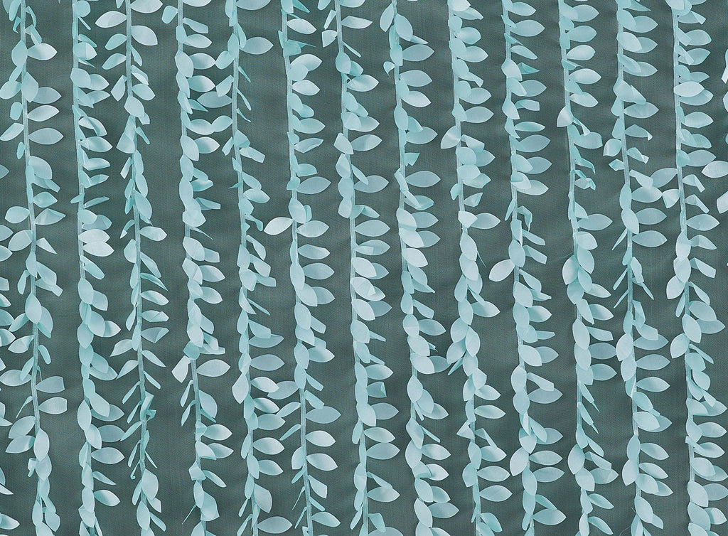FLOWING LEAF APPLIQUE ON TULLE  | 20119-1060  - Zelouf Fabrics