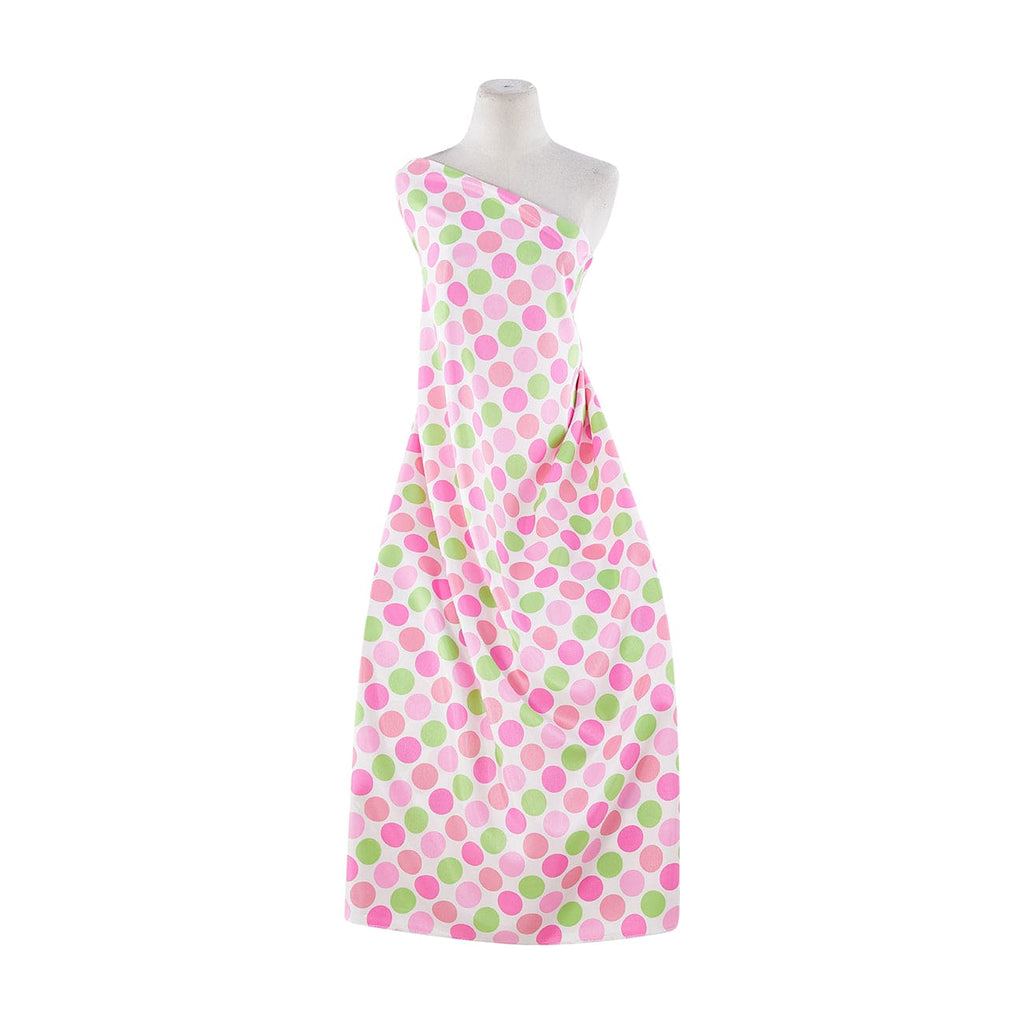 PINK CONFETTI | 20144-6418 - DOTS PRINT ON SHANTUNG - Zelouf Fabrics