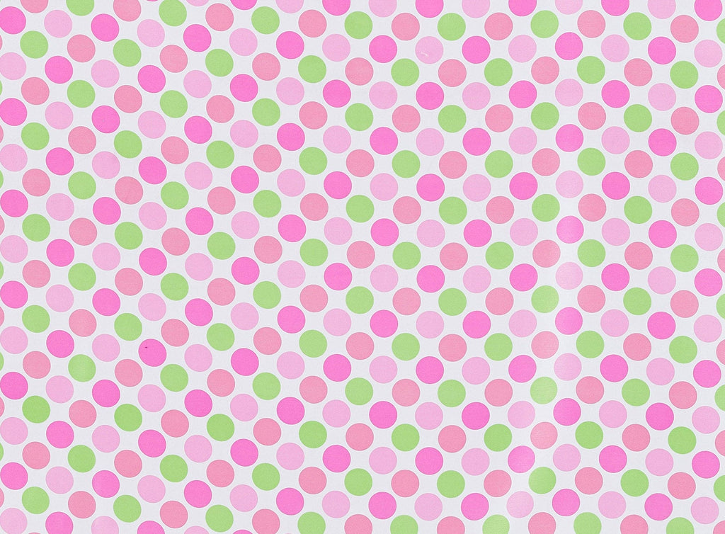 PINK CONFETTI | 20144-6418 - DOTS PRINT ON SHANTUNG - Zelouf Fabrics