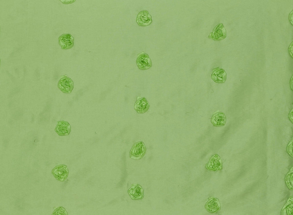DOUBLE BORDER ROSE SUTASH ON N/P TAFFETA  | 20159-6085  - Zelouf Fabrics