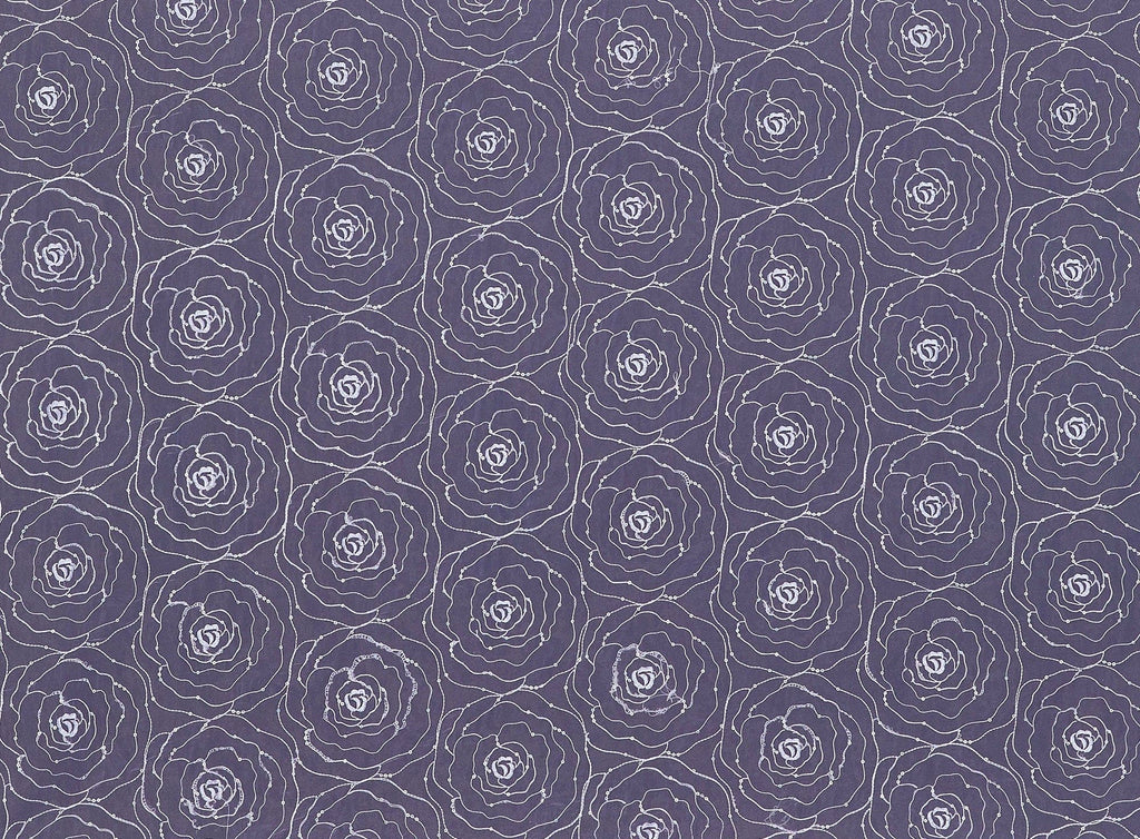 FROSTY LILAC | 20243-9494 - EMBROIDERY ON ORIGAMI - Zelouf Fabrics
