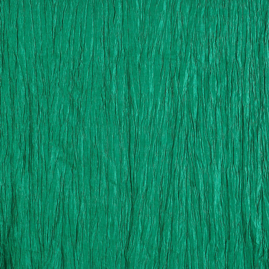 GORGEOUS EMERALD | 20276-6699-GREEN - SUPER CRUSHED STRETCH TAFFETA - Zelouf Fabric