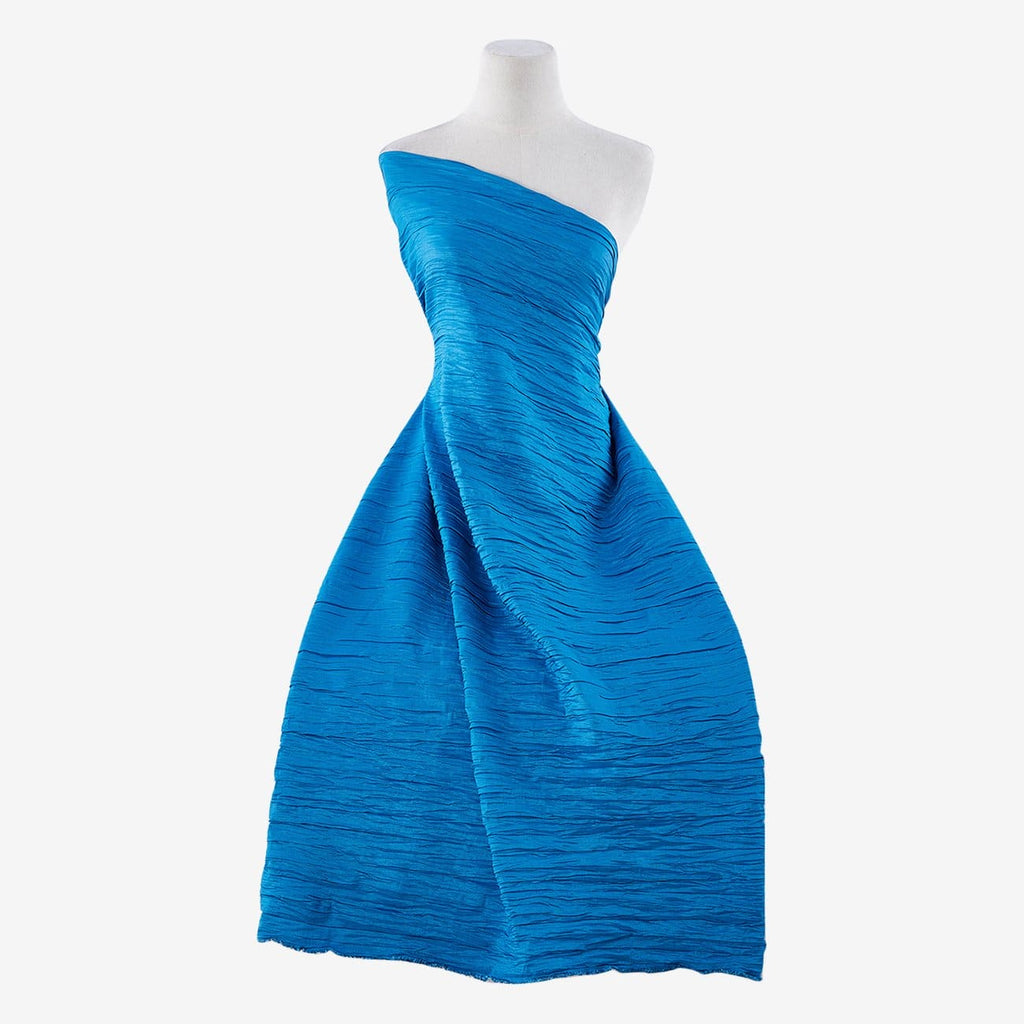 LAGOON FROST | 20276-6699-BLUE - SUPER CRUSHED STRETCH TAFFETA - Zelouf Fabric