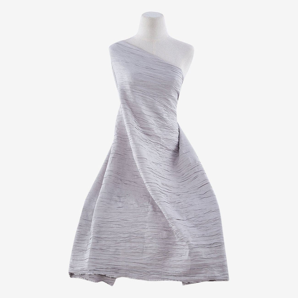 PEARL GREY | 20276-6699-GREY - SUPER CRUSHED STRETCH TAFFETA - Zelouf Fabric