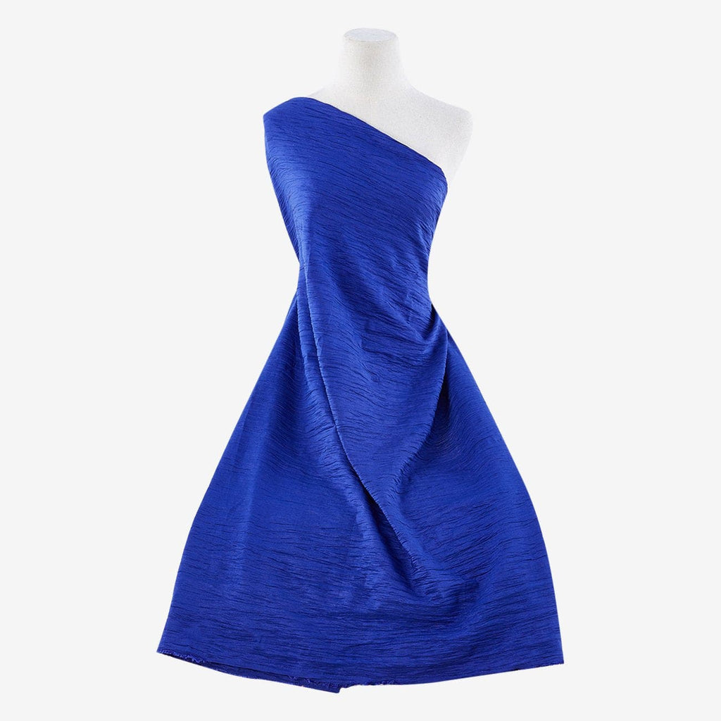 ROYAL GLITZ | 20276-6699-BLUE - SUPER CRUSHED STRETCH TAFFETA - Zelouf Fabric