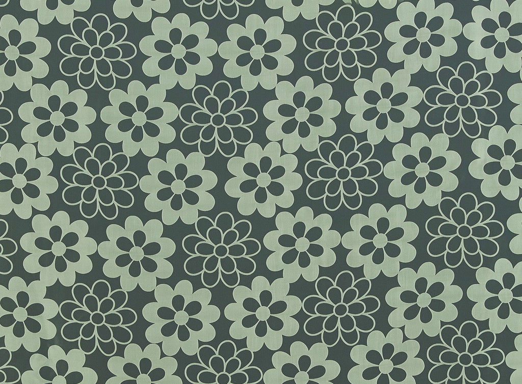 LIME PUNCH | 20282 - FLOWER BURNOUT ORGANZA - Zelouf Fabrics