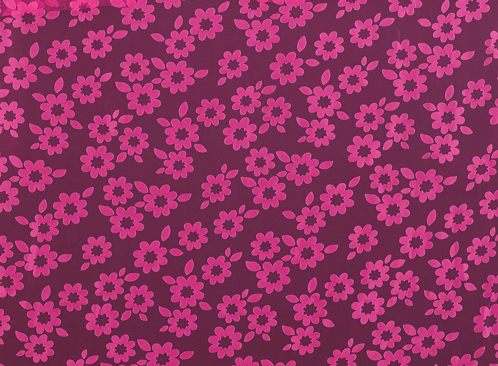 FLOWER BURNOUT ORGANZA  | 20283  - Zelouf Fabrics