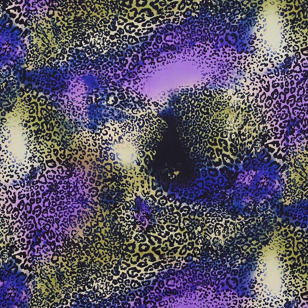 KIWI/PURPLE | 20301-404 - SKIN MULTI COLORS ON CHARMEUSE - Zelouf Fabrics