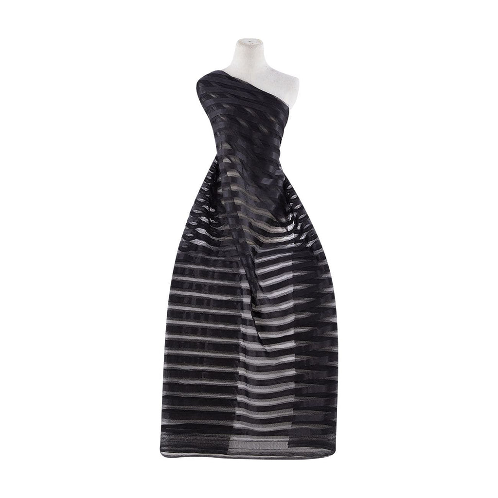 BLACK | 20322-1060 - MESH TAPE GOMEZ W/O SEQUINS - Zelouf Fabrics