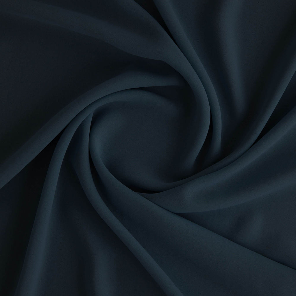 D NAVY | 203 -SOLID GEORGETTE - Zelouf Fabrics