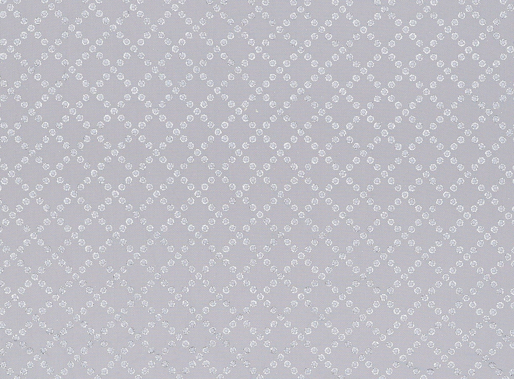 BLACK/WHITE | 20487-1060 - BIAS CHECK DOTS FLOCK W/EDGE GLITTER ON TULLE - Zelouf Fabrics