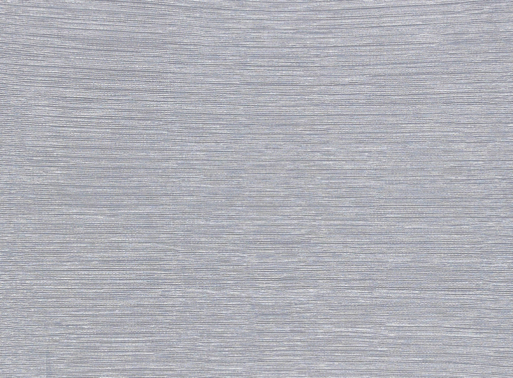 SILVER | 20509 - PLEATED METALLIC CHIFFON - Zelouf Fabrics