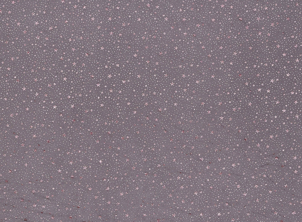 LE BROWN/PINK | 20512-631 - STAR GLITTER ON MJC - Zelouf Fabrics